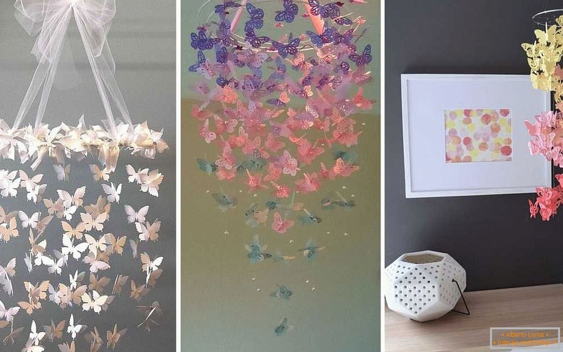 Examples of lamps with butterflies