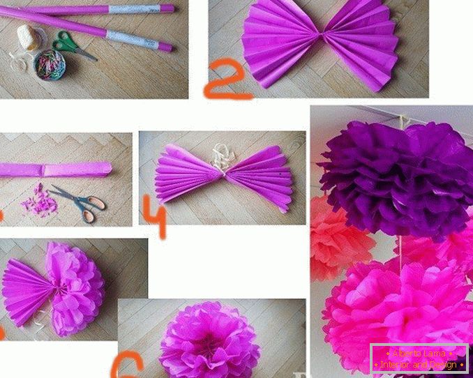 An example of how to make flowers yourself