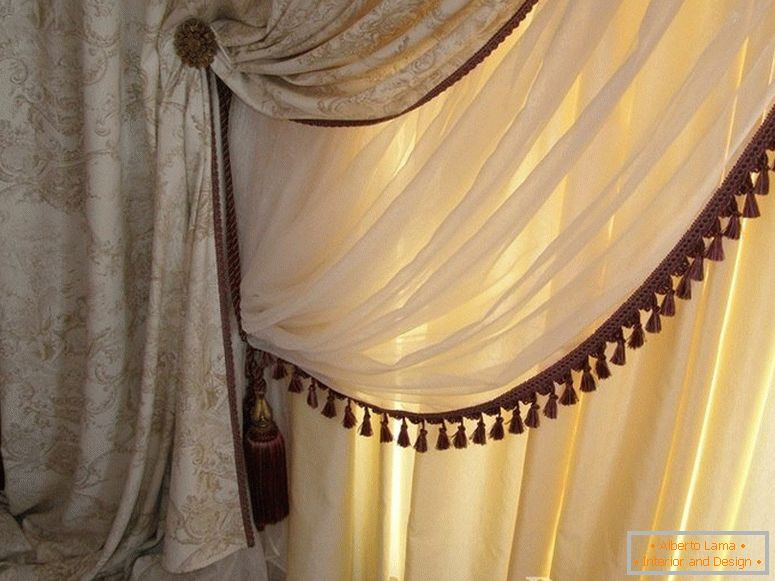 Fringe on the curtains