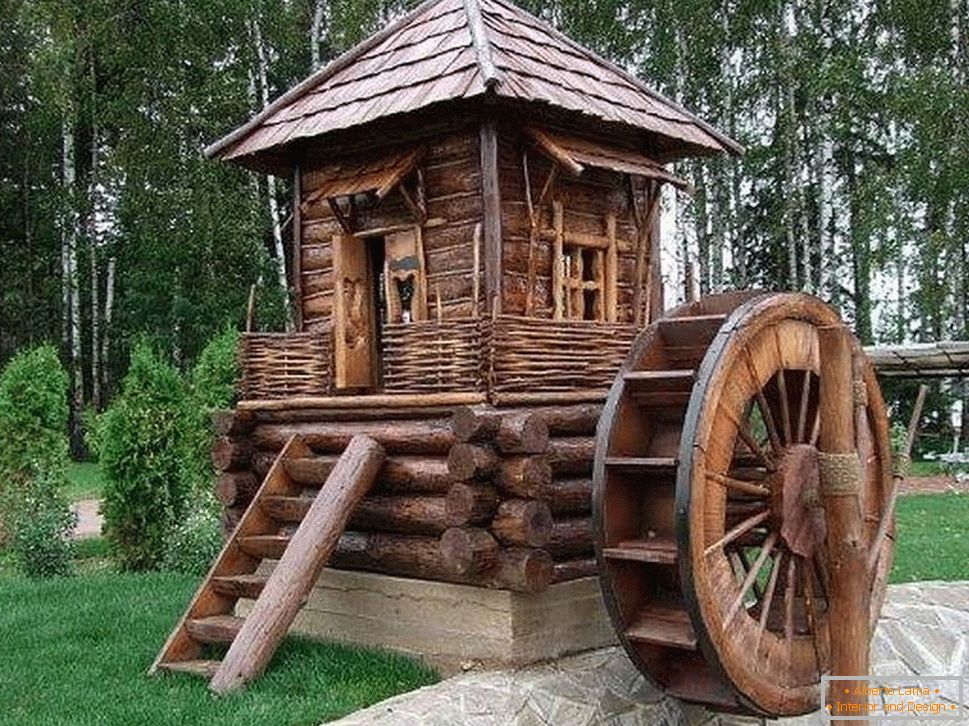 Decorative mill in country style