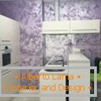 Lilac decorative plaster