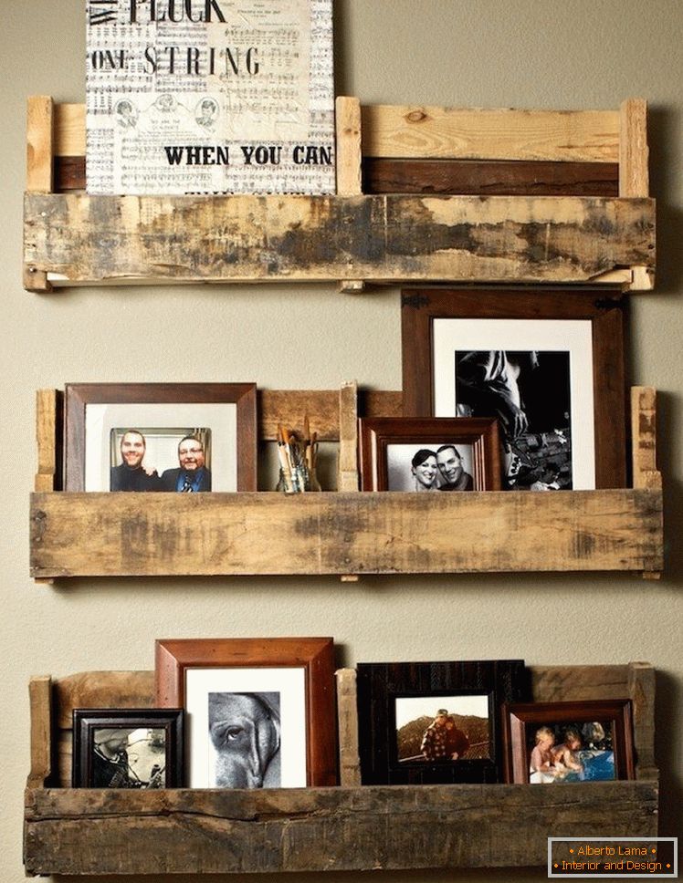 Shelves from pallets