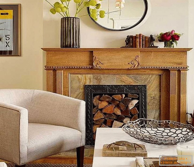 Decorative fireplace with own hands