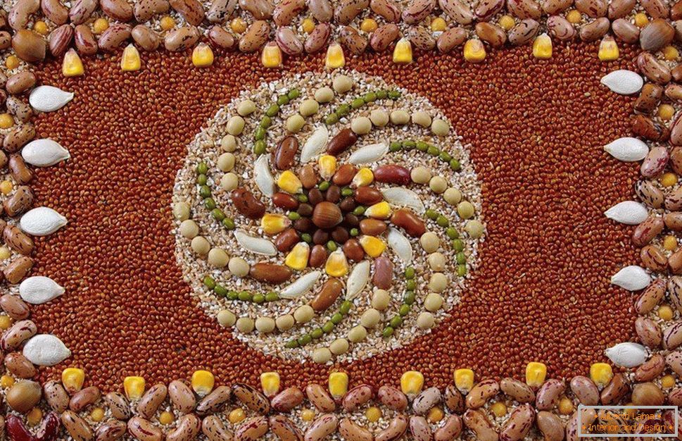 Panels of cereals and seeds