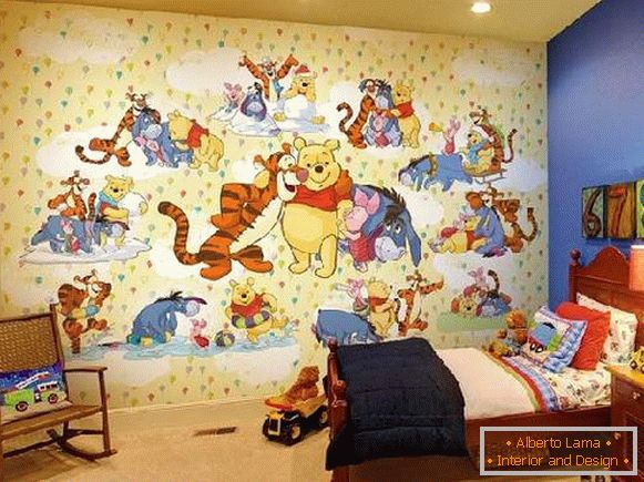 wall-papers in an interior of a nursery, photo 15