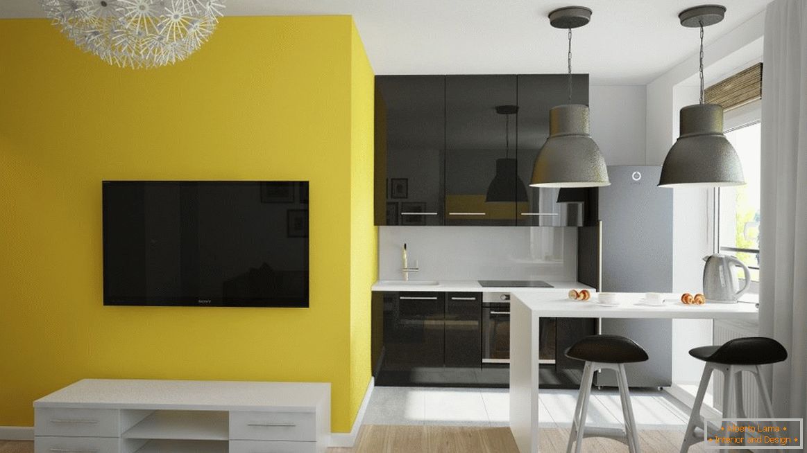 Modern design studio apartment