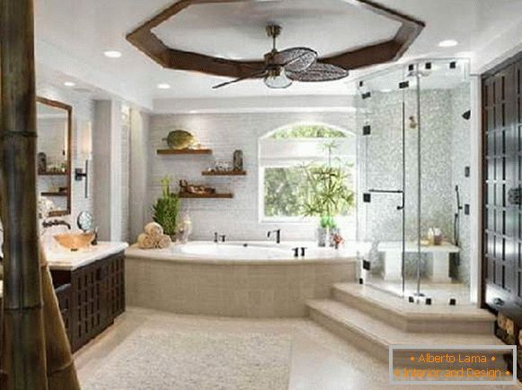 design of a large bathroom in a private house, photo 10