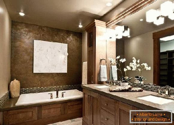 design of a large bathroom combined with a toilet, photo 21