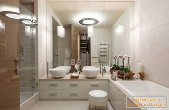 design of a large bathroom with a shower, photo 9