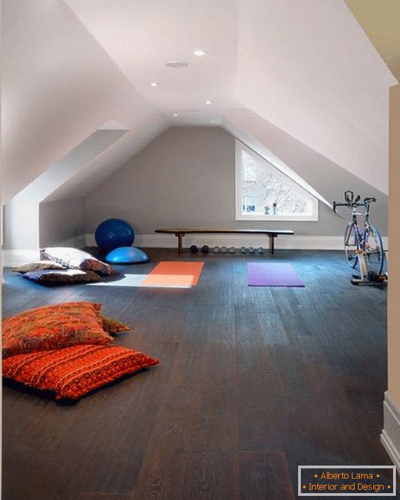 Loft design in the interior of a private house