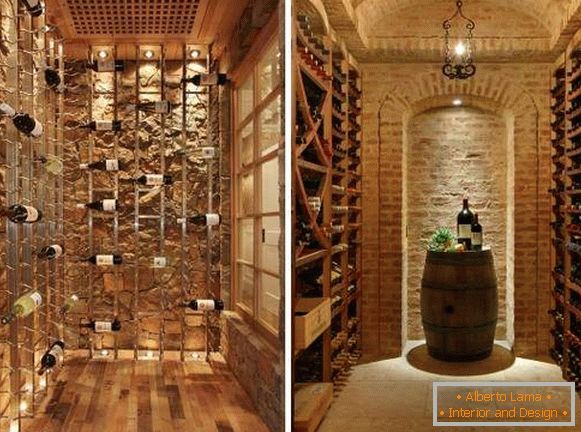 Wine cellar in a private house - 2 photos