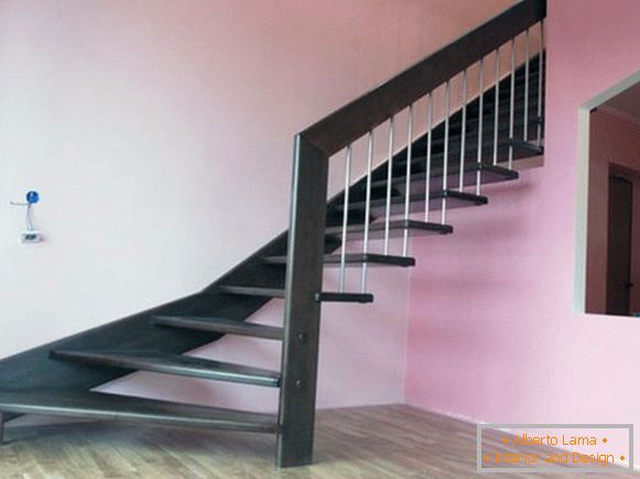 Design of a staircase in a private house, photo 7