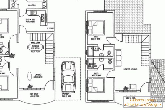 Design of a private house with your own hands - 2 floors