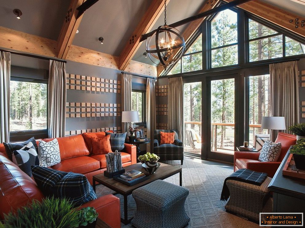 Furniture in the interior of a country house