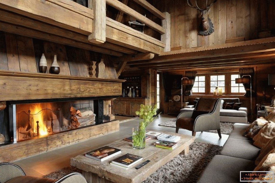 Style chalet в интерьере загородного дома