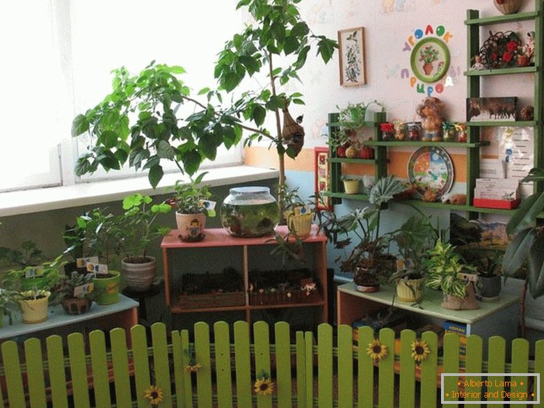 Living corner in kindergarten