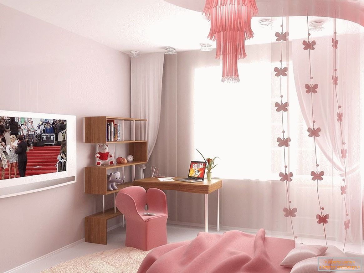 The teenage girl's bedroom