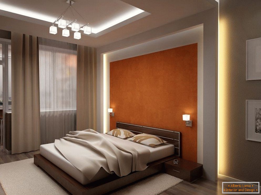Bedroom design with light