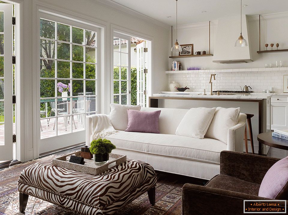 Soft coffee table in the living room