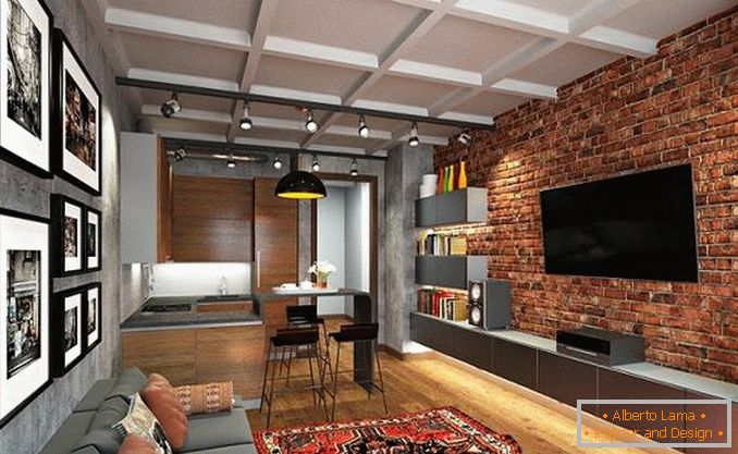 design of a small two-room apartment, photo 3