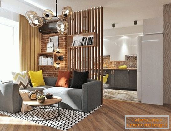 interior design of a two-room apartment, photo 12