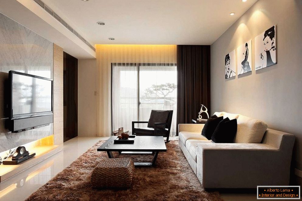 Living room design 19 sq m