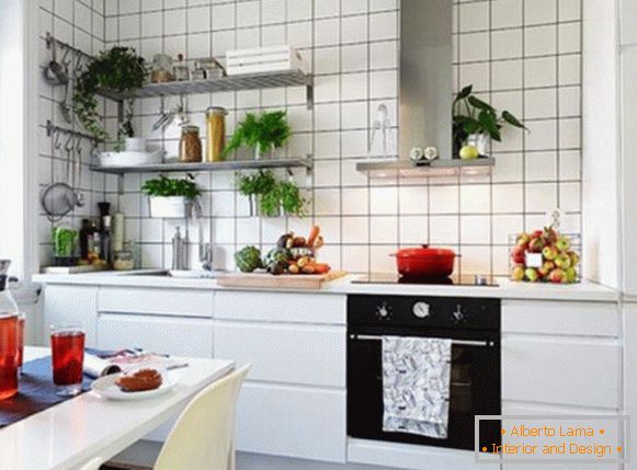 Interior design of a small kitchen - вариант 1