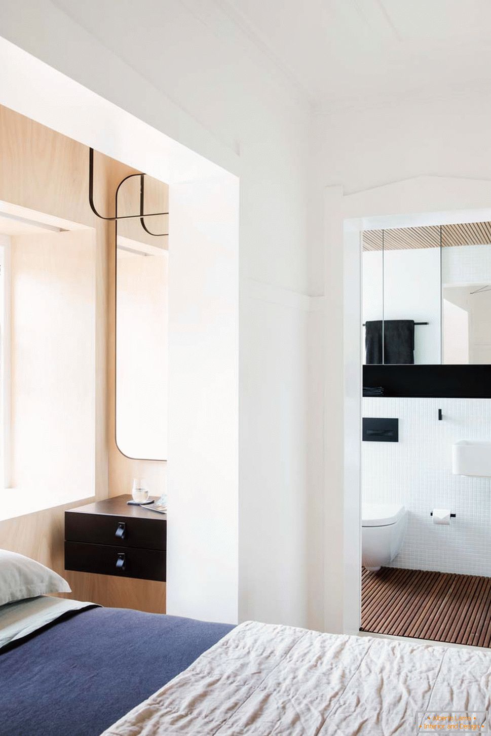 Interior design of a small apartment in Sydney - вид на санузел