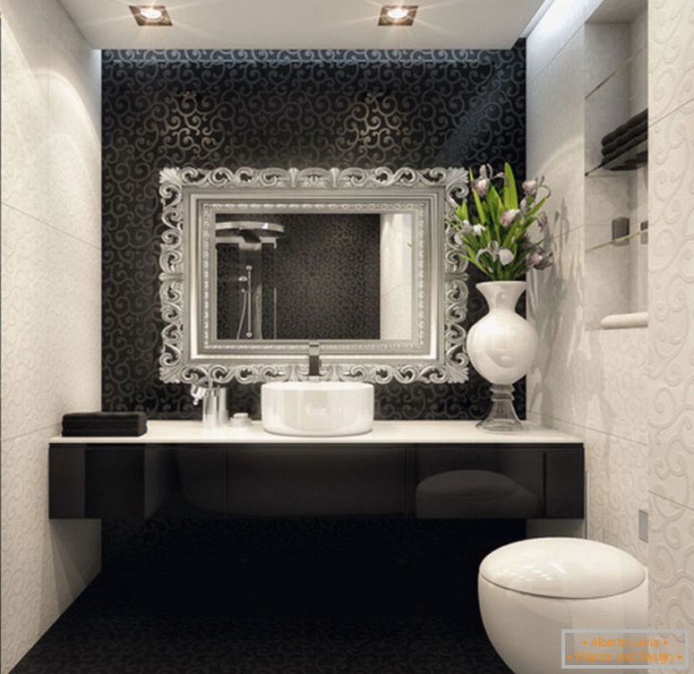 beautiful-interior-design-of-small-room-with-black-and-white-bathroom-decoration-also-lamps