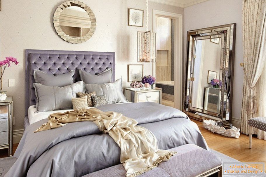 Mirror above the bed