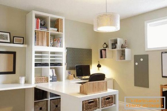 interior design of the cabinet in the apartment, photo 7