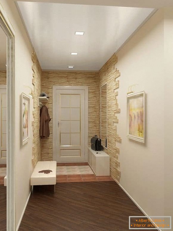 design of a narrow corridor in a panel house