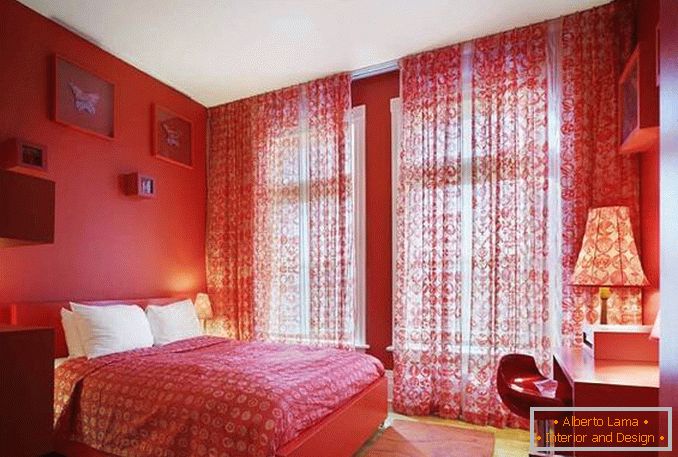 red white bedroom design photo, photo 16