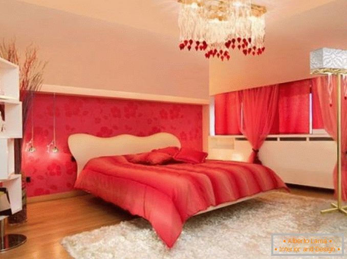 red white bedroom design photo, photo 17