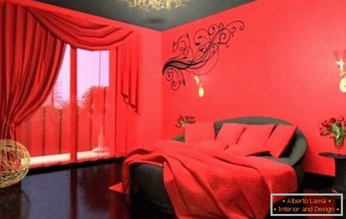 black-red bedroom design, photo 19