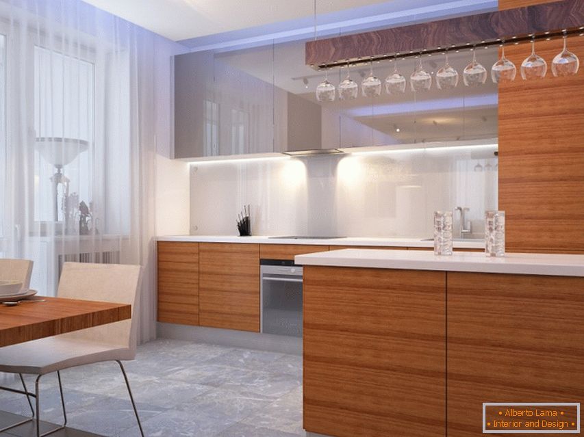 Kitchen-living room design