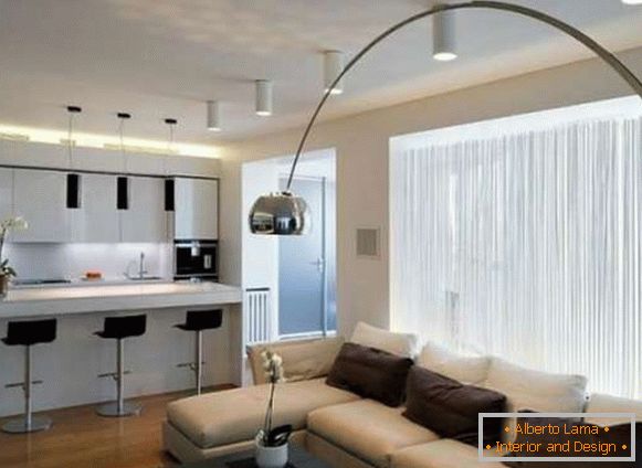 kitchen design of the living room in a modern style photo, photo 42