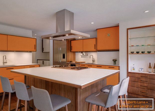 kitchen design island in a private house