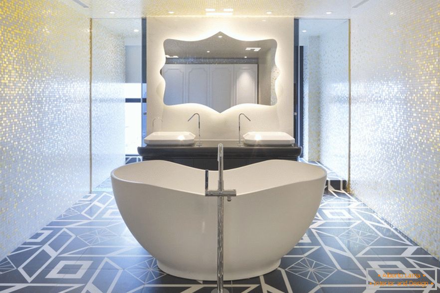 Interior design of the bathroom from Dariel Studio