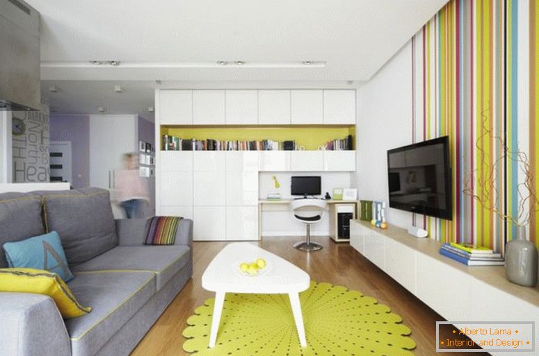Design apartment 40 square meters. m.