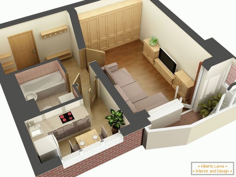 Small-family apartment