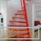 Spectacular red staircase