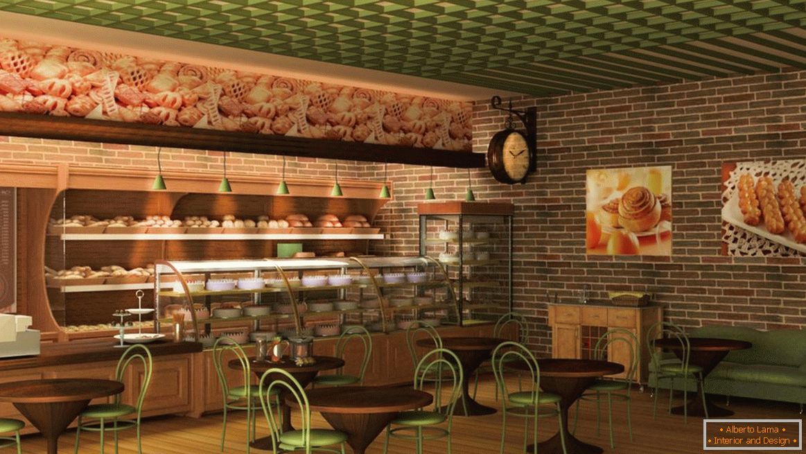 Design of a coffee-bakery shop