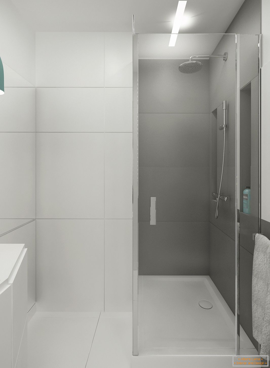 Bathroom in white color