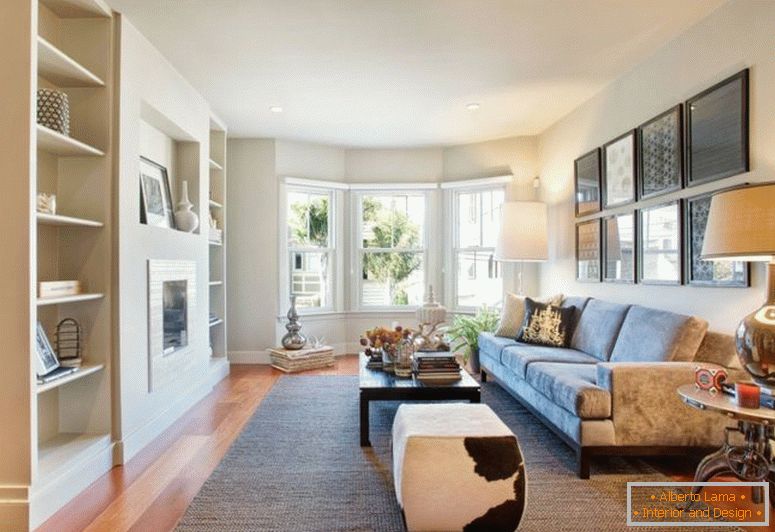 interior-design-small-apartment-featuring-grey-velvet-plose-sofa-with-dark-finish-wooden-frame-and-padded-pads-plus-track-arm-also-rectangle-espresso-finish-wooden-coffee-table-above-rectangle-grey-ru