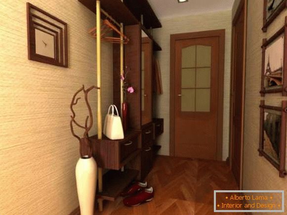 Modern design of small rooms in the apartment - an entrance hall and a corridor