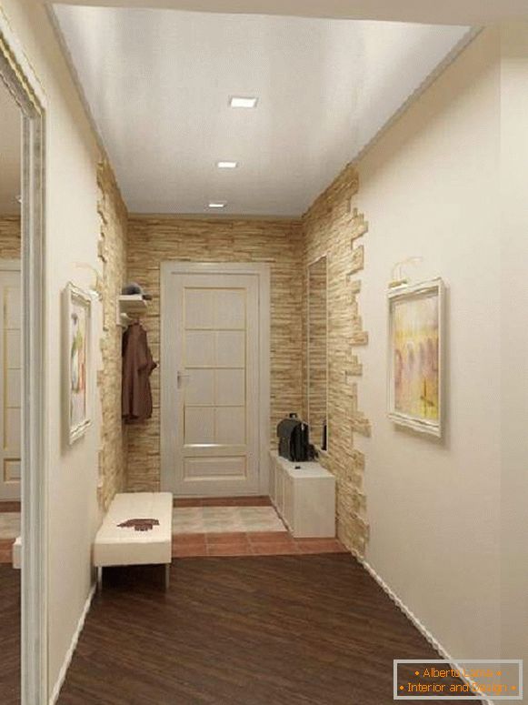 design of a narrow hallway, photo 4
