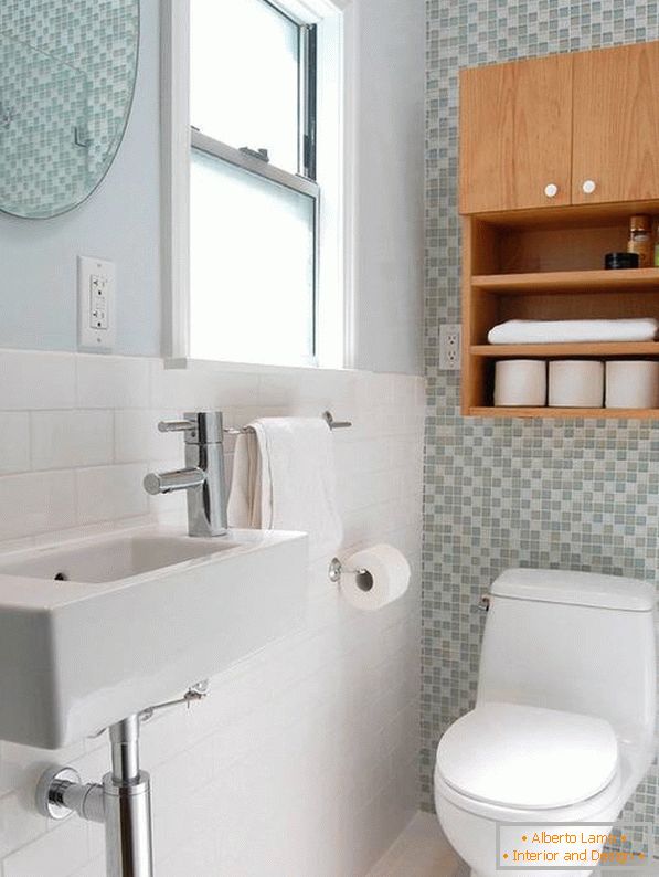 Compact design of a small bathroom