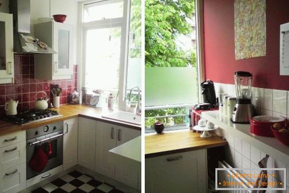 Design of a small kitchen in Khrushchev - 7 sq. Meters