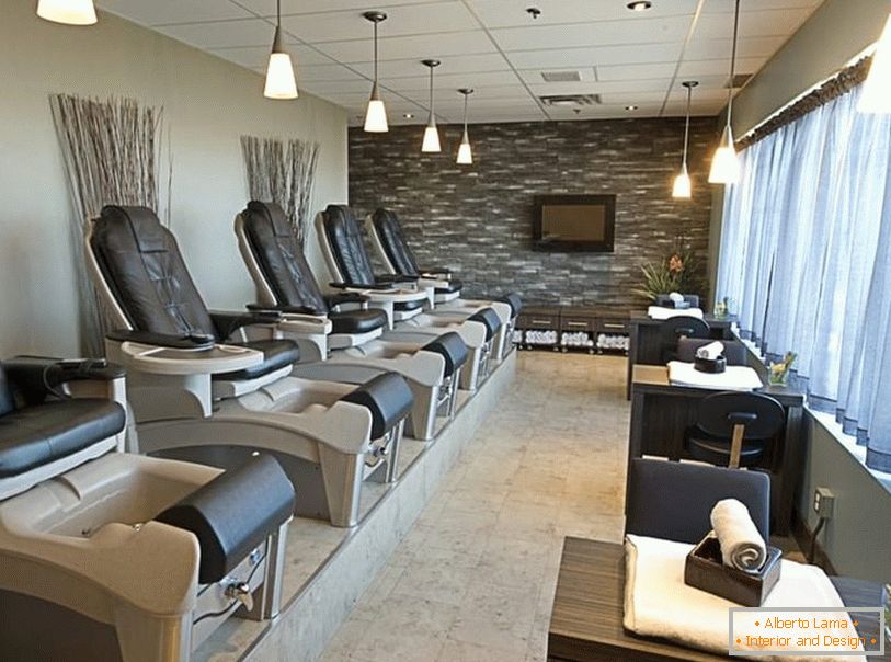 Leather chairs for pedicure